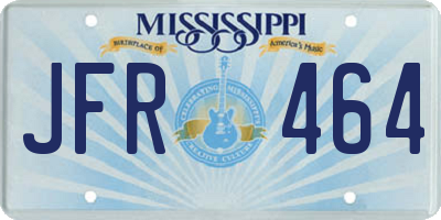 MS license plate JFR464