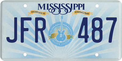 MS license plate JFR487