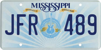 MS license plate JFR489