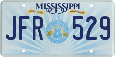 MS license plate JFR529