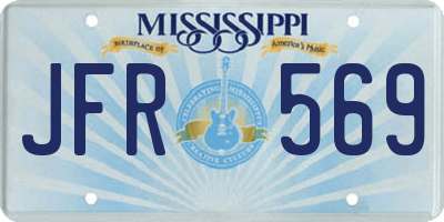 MS license plate JFR569