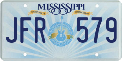 MS license plate JFR579