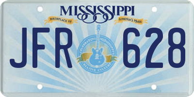 MS license plate JFR628