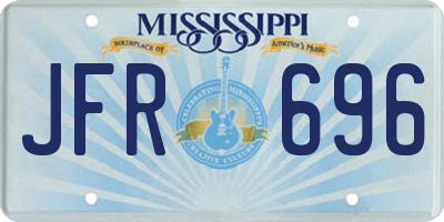MS license plate JFR696