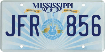 MS license plate JFR856