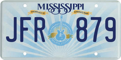 MS license plate JFR879