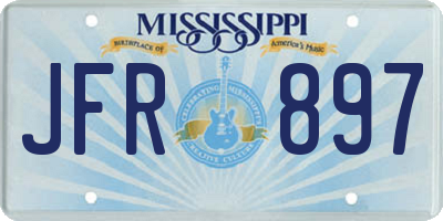 MS license plate JFR897