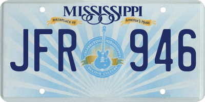 MS license plate JFR946