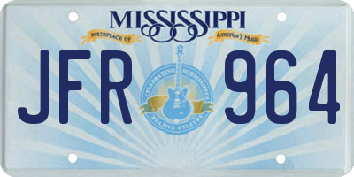 MS license plate JFR964