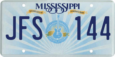 MS license plate JFS144