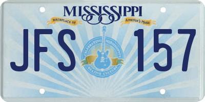 MS license plate JFS157