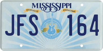 MS license plate JFS164