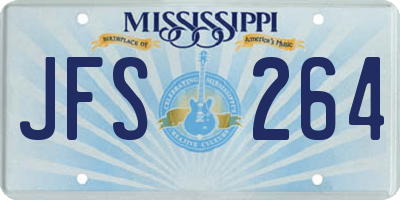 MS license plate JFS264