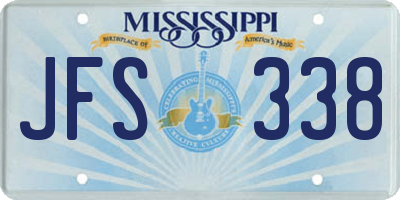 MS license plate JFS338