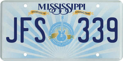 MS license plate JFS339