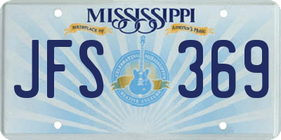 MS license plate JFS369