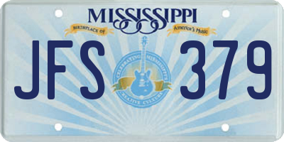 MS license plate JFS379