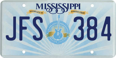 MS license plate JFS384