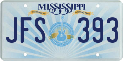 MS license plate JFS393