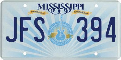 MS license plate JFS394