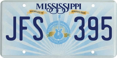 MS license plate JFS395