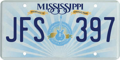 MS license plate JFS397
