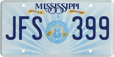 MS license plate JFS399