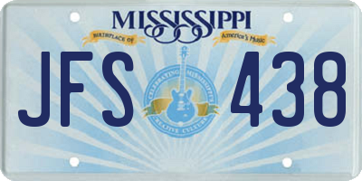 MS license plate JFS438