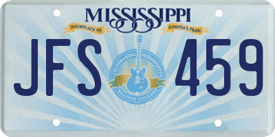 MS license plate JFS459