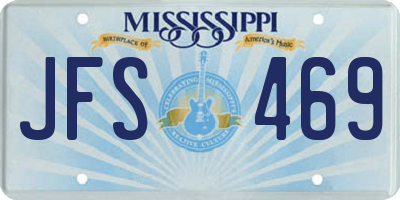 MS license plate JFS469
