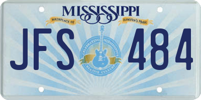 MS license plate JFS484
