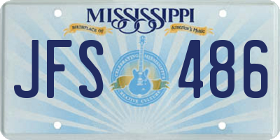 MS license plate JFS486