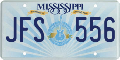 MS license plate JFS556