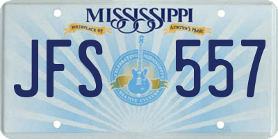 MS license plate JFS557