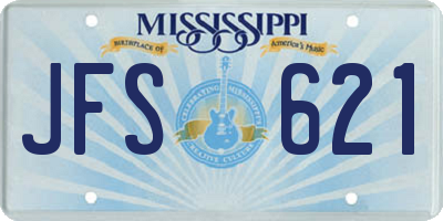 MS license plate JFS621
