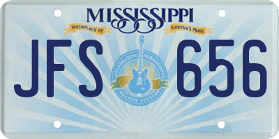 MS license plate JFS656
