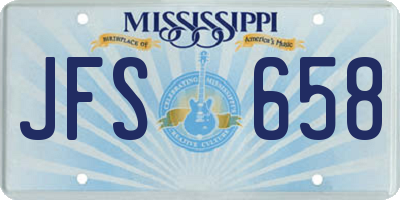 MS license plate JFS658