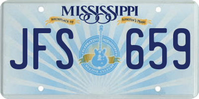 MS license plate JFS659