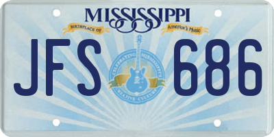 MS license plate JFS686