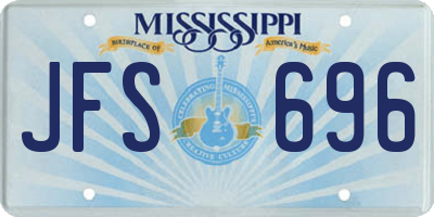 MS license plate JFS696