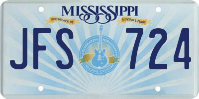 MS license plate JFS724