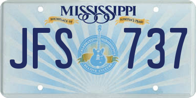 MS license plate JFS737
