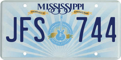 MS license plate JFS744