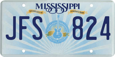 MS license plate JFS824
