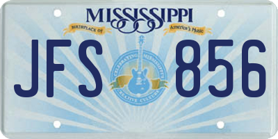 MS license plate JFS856