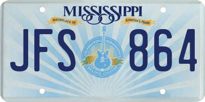 MS license plate JFS864