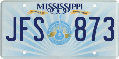 MS license plate JFS873