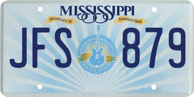 MS license plate JFS879