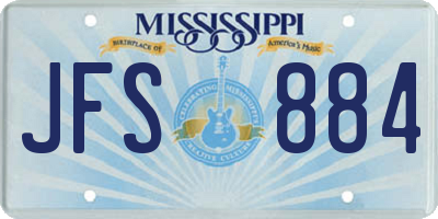 MS license plate JFS884
