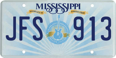 MS license plate JFS913